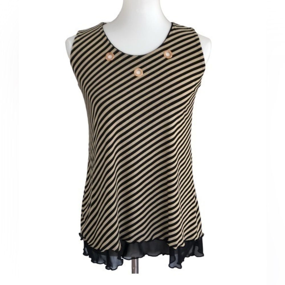 Layered sleeveless dressy tank top